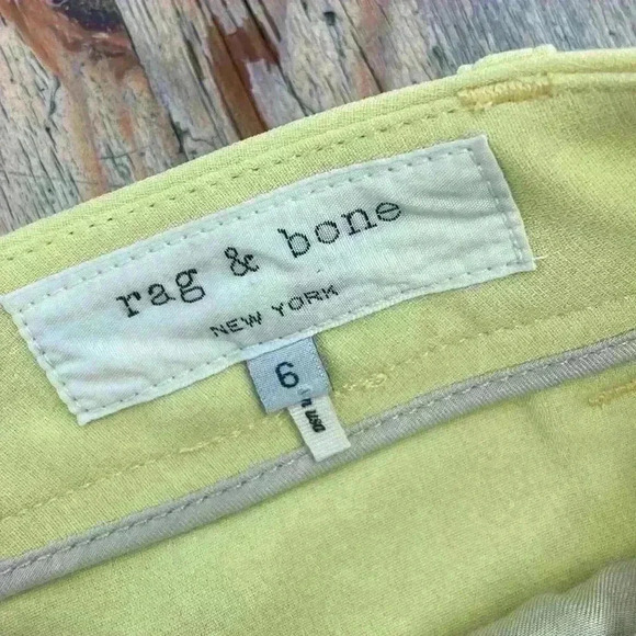 Rag and bone yellow dress pants size 6 - Picture 3 of 7